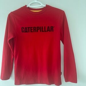 🌞 sale 3 for $15 Caterpillar Kids Red Long Sleeve Tee/ boy size L